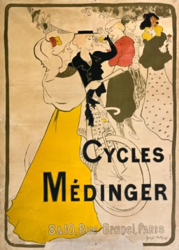 AFFICHES ANCIENNES - Publicité -Cycles Médinger – Georges Bottini – 1897