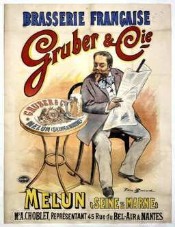 AFFICHES ORIGINALES - Publicité - Brasserie Gruber Cie – Firmin Bouisset – 1895