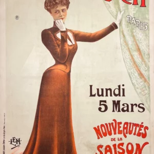 AFFICHES ANCIENNES - Publicité -A la Place de Clichy – LEM – 1900