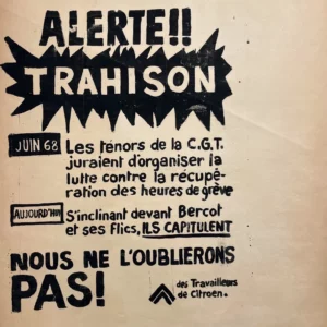 AFFICHES ANCIENNES - Publicité -Alerte Trahison !! – Anonyme – 1968