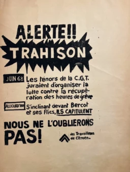 AFFICHES ANCIENNES - Publicité -Alerte Trahison !! – Anonyme – 1968