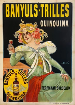 AFFICHES ANCIENNES - Publicité -Banyuls-Trilles Quinquina – M. Auzolle – [1910]