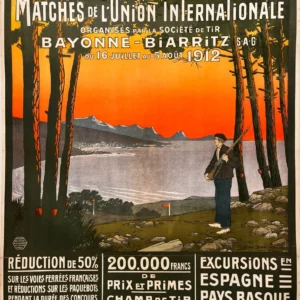 AFFICHES ANCIENNES - Publicité -Bayonne – Biarritz – Géo Dorival – 1911