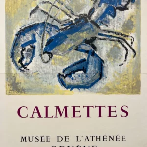 AFFICHES ORIGINALES - Spectacle &amp; Évènements - Calmettes au Musée de L’Athénée – Calmettes – 1961