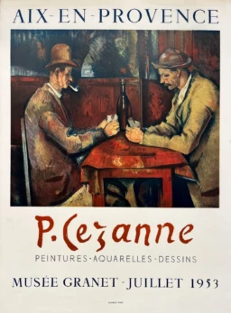 AFFICHES ANCIENNES - Publicité -Cezanne au Musée Granet – Cezanne – 1953