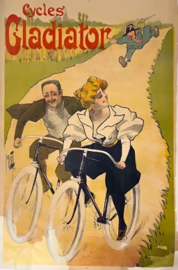 AFFICHES ANCIENNES - Publicité -Cycle Gladiator – Ferdinand Mifliez – 1895