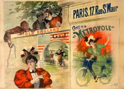 AFFICHES ANCIENNES - Publicité -Cycles de la Métropole – Lucien Baylac – 1895