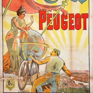 AFFICHES ANCIENNES - Publicité -Cycles Peugeot – Vavasseur – 1896