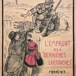 AFFICHES ANCIENNES - Publicité -Emprunt des Dernières Cartouches – R. Cabrol – 1918