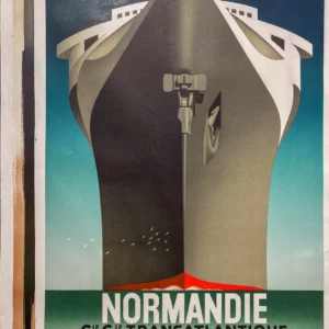 AFFICHES ANCIENNES - Publicité -French Line Le Havre – New York – A.M Cassandre – re. 1979