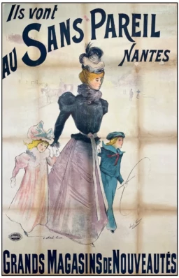 AFFICHES ANCIENNES - Publicité - Grands Magasins de Nantes – E. Charles Lucas – 1897