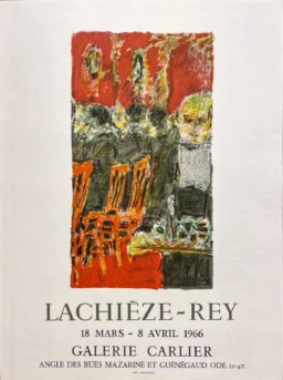 AFFICHES ANCIENNES - Publicité - Lachièze Rey à la Galerie Carlier – L. Rey – 1966