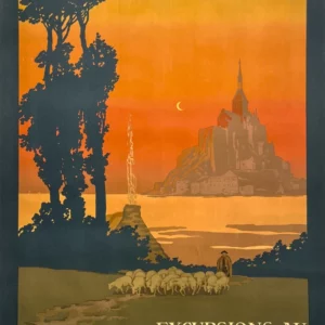 AFFICHES ANCIENNES - Publicité -Mont St Michel – Constant-Duval – 1920