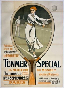 AFFICHES ANCIENNES - Publicité - Raquette Tunmer Spécial – Henri Le Riche – 1895