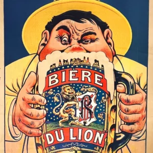 AFFICHES ANCIENNES - Cuisine et Boissons -Bière du Lion – Eugène Ogé – 1905