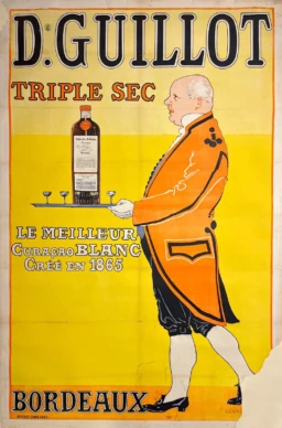 AFFICHES ANCIENNES - Cuisine et Boissons - Guillot Triple Sec – Henri Goussé – 1899