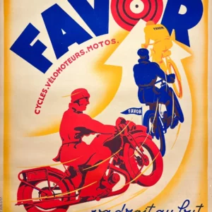 AFFICHES ANCIENNES - Cyclisme -Favor – L. Matthey – [1920]