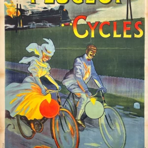 AFFICHES ANCIENNES - Cyclisme - Peugeot Cycles – Alméry Lobel-Riche – 1902