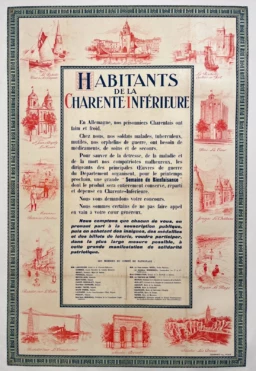 AFFICHES ANCIENNES - Politique - Habitants de Charente-Inferieure – Anonyme – 1916