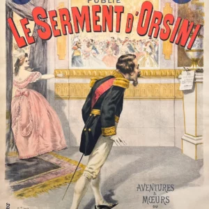 AFFICHES ANCIENNES - Politique - L&rsquo;Eclair – Le Serment d&rsquo;Orisini – Tichon – 1892