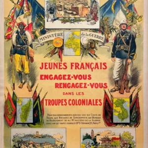 AFFICHES ANCIENNES - Politique - Troupes Coloniales – G. Scott – 1929