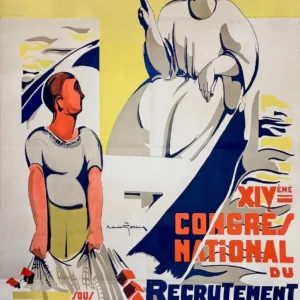 AFFICHES ANCIENNES - Publicité - Recrutement Sacerdotal de Rennes – Earin – 1938
