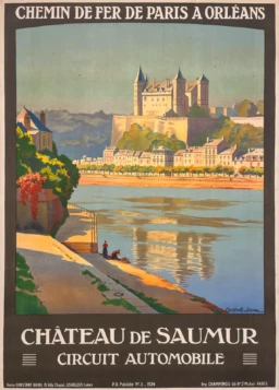 AFFICHES ANCIENNES - Tourisme -Château de Saumur – Constant-Duval – 1924