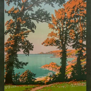 AFFICHES ANCIENNES - Tourisme - Jersey – Baie du Bouley – Constant-Duval – 1918