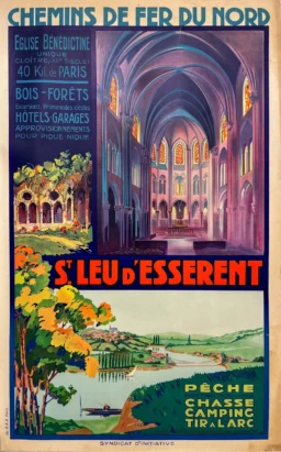 AFFICHES ANCIENNES - Tourisme - St Leu d&rsquo;Esserent – A. Fossard – [1930]