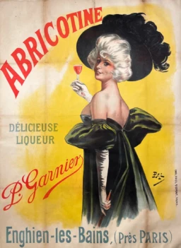 AFFICHES ORIGINALES - Publicité - Abricotine – Jean de Paléologue (PAL) – 1897