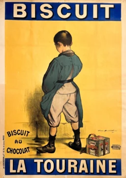 AFFICHES ORIGINALES - Publicité - Biscuit La Touraine – Firmin Buisset – 1901