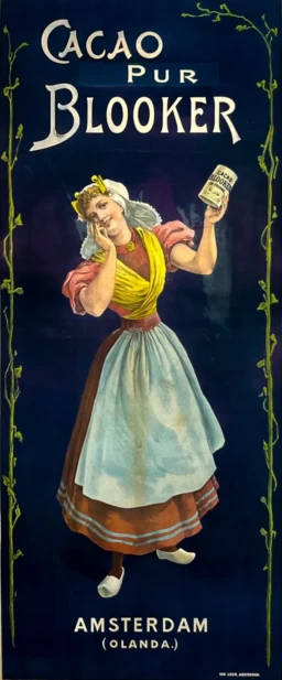 AFFICHES ORIGINALES - Publicité - Cacao Pur Blooker – Anonyme – 1905