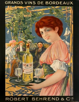 AFFICHES ORIGINALES - Publicité - Grands Vins de Bordeaux – David Dellepiane – [1920]
