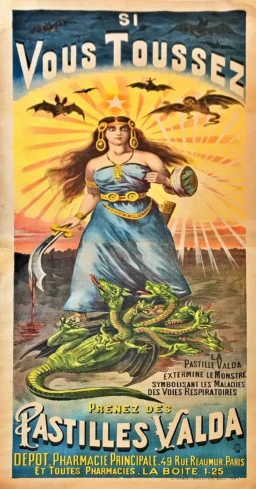 AFFICHES ORIGINALES - Publicité - Pastilles Valda – Kossbuhl – [1900]