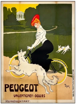 AFFICHES ORIGINALES - Publicité - Peugeot – H. Thor – 1905