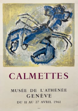 AFFICHES ORIGINALES - Spectacle & Évènements - Calmettes au Musée de L’Athénée – Calmettes – 1961