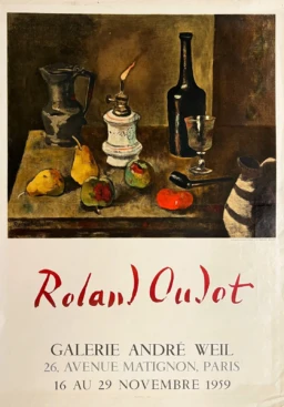 AFFICHES ORIGINALES - Spectacle & Évènements - Oudot à la Galerie André Weil – Oudot – 1959