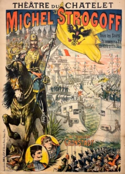 AFFICHES ORIGINALES - Théâtre - Michel Strogoff – E. Lévy – [1890]