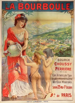 AFFICHES ORIGINALES - Tourisme - La Bourboule – M. Simonidy – [1890]