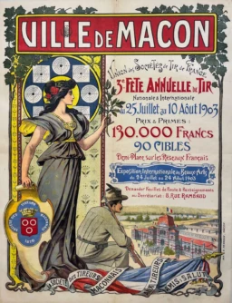 AFFICHES ORIGINALES - Tourisme - Mâcon – Groulier – 1903