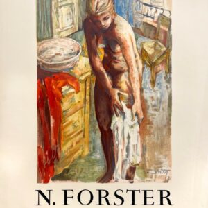 VINTAGE POSTERS - Fine Arts - N. Forster at the Bernheim-Jeune Gallery – 1960 Litho Mourlot Exhibition Poster