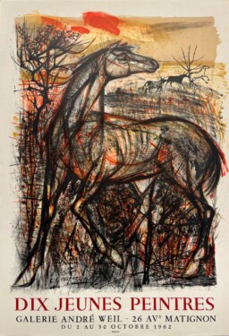 AFFICHES ANCIENNES - Beaux-Arts - Dix Jeunes Peintres à la Galerie André Weil – Affiche Expo Litho Mourlot 1962