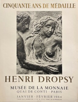 AFFICHES ANCIENNES - Beaux-Arts - Henri Dropsy au Musée de la Monnaie de Paris – Affiche Expo Litho Mourlot 1964