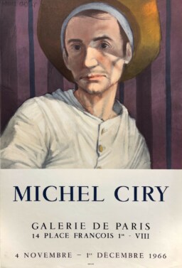AFFICHES ANCIENNES - Beaux-Arts - Michel Ciry à la Galerie de Paris – Affiche Expo Litho Mourlot 1966