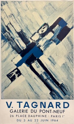 AFFICHES ANCIENNES - Beaux-Arts - V. Tagnard à la Galerie du Pont-Neuf – Affiche Expo Litho Mourlot 1964