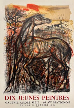 AFFICHES ORIGINALES - Spectacle & Évènements - Dix Jeunes Peintres à la Galerie André Weil – Affiche Expo Litho Mourlot 1962