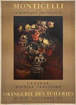 AFFICHES ORIGINALES - Spectacle & Évènements - Monticelli à l’Orangerie des Tuileries – Affiche Expo Litho Mourlot 1953