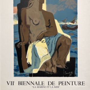 AFFICHES ANCIENNES - Beaux-Arts - VIIe Biennale de Peinture à Trouville-Sur-Mer – Affiche Expo Litho Mourlot 1976