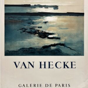 AFFICHES ANCIENNES - Beaux-Arts - Van Hecke à la Galerie de Paris – Affiche Expo Litho Mourlot 1968