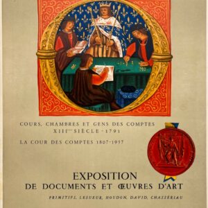 AFFICHES ANCIENNES - Beaux-Arts - La Cour des Comptes aux Archives Nationales – Affiche Expo Litho Mourlot 1957